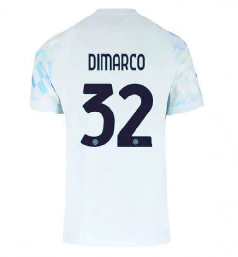 Moške Nogometnih dresov Inter Milan Federico Dimarco #32 Gostujoči 2025-26 Kratki rokavi Moške Nogometnih dresov Inter Milan Federico Dimarco #32 Gostujoči 2025-26 Kratki rokavi